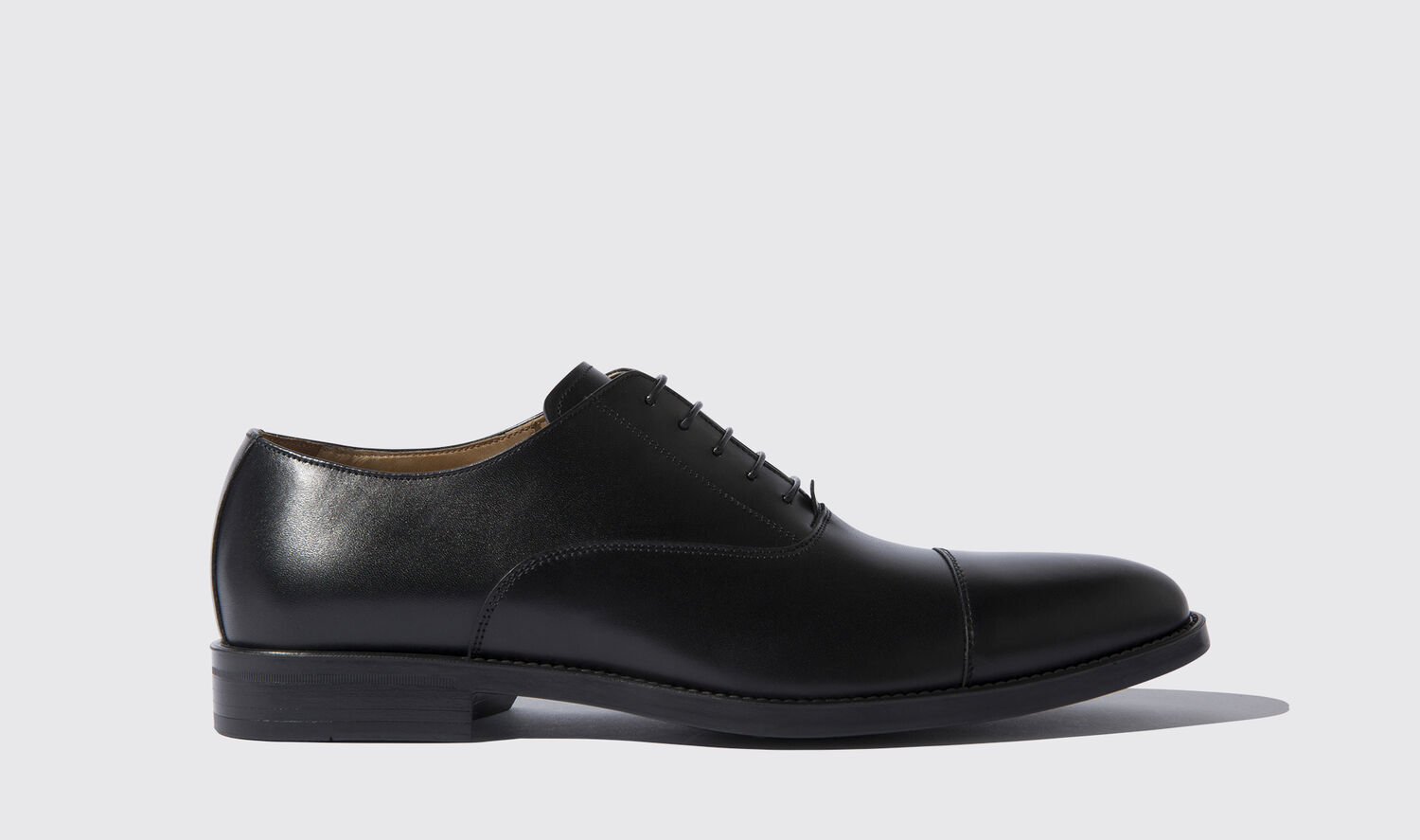 Scarosso Oxfords Cesare Nero Kalbsleder von Scarosso