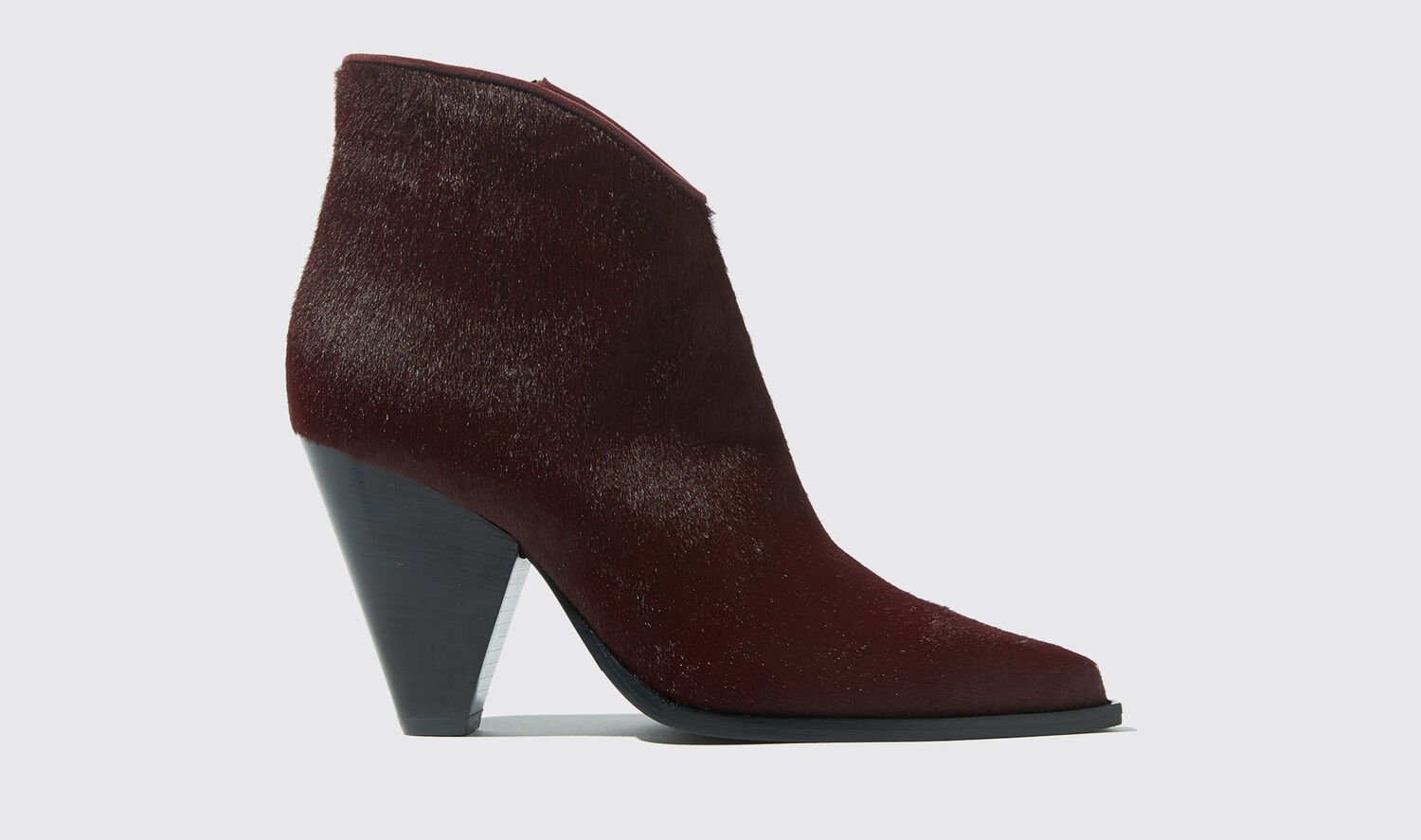 Scarosso Stiefel Angy Burgundy Pony Pony von Scarosso