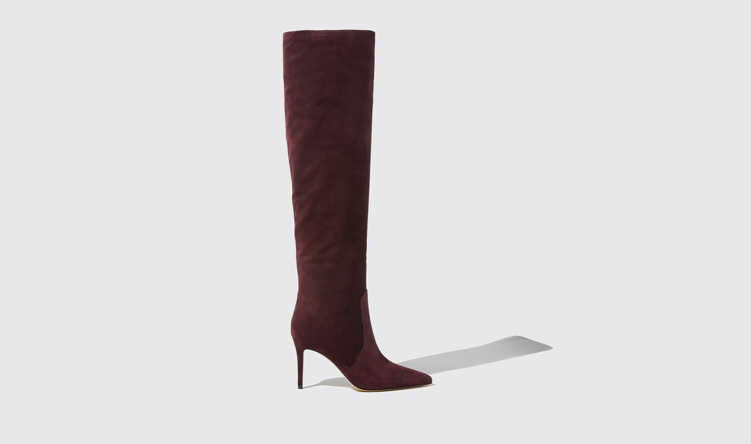 Scarosso Boots Carra Burgundy Suede Veloursleder von Scarosso