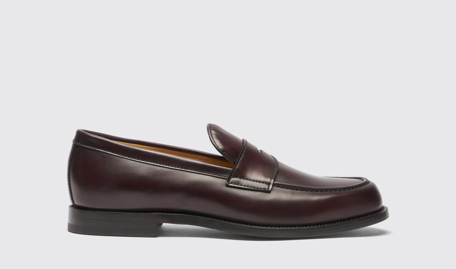 Scarosso Caspule Collection Edward Burgundy x Brooks Brothers Kalbsleder von Scarosso