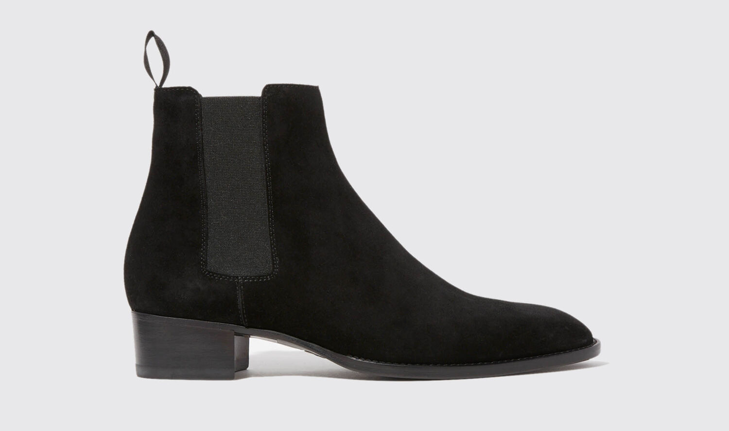 Scarosso Chelsea Boots Axel Schwarzes Veloursleder Veloursleder von Scarosso