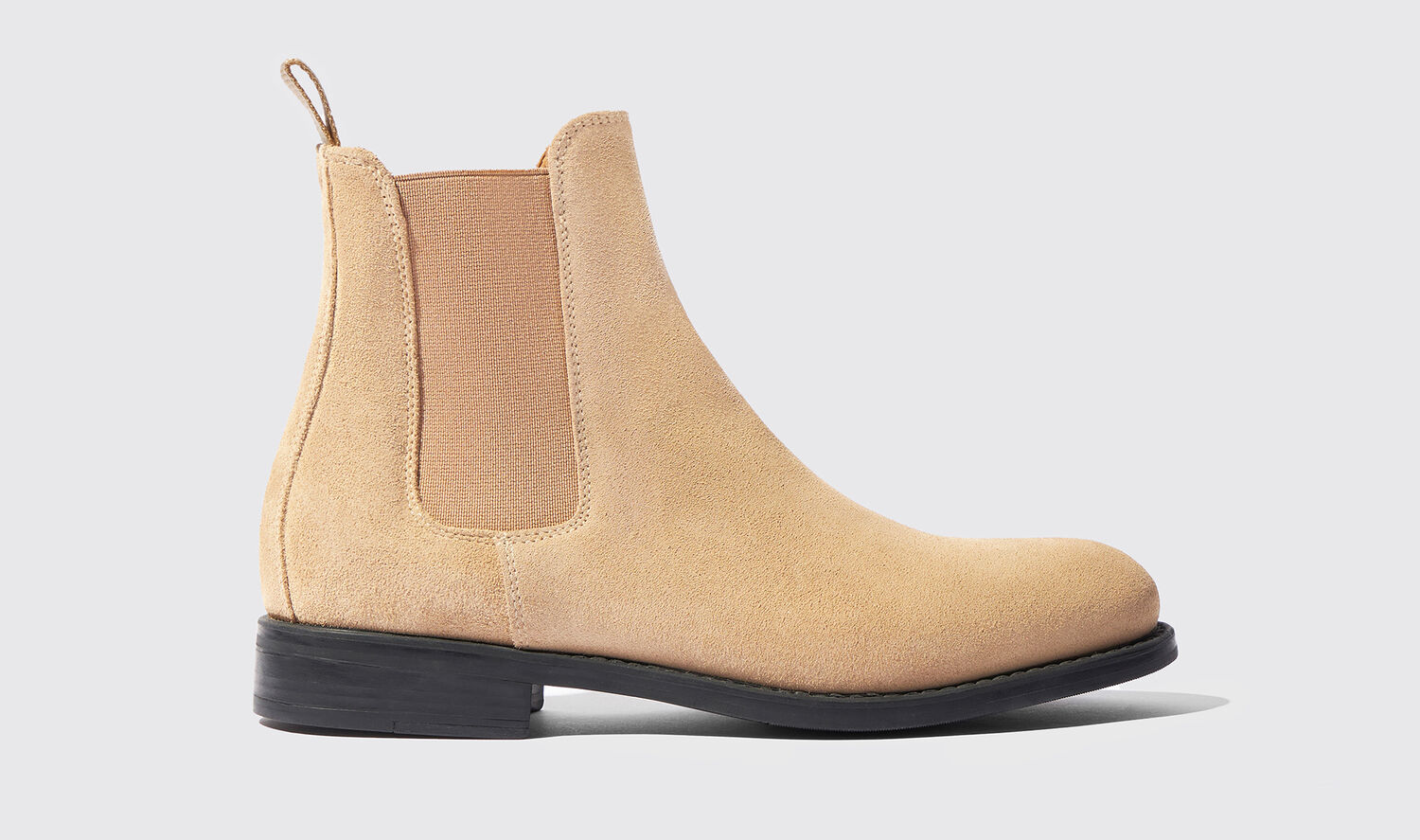 Scarosso Chelsea Boots Claudia Beige Veloursleder Veloursleder von Scarosso