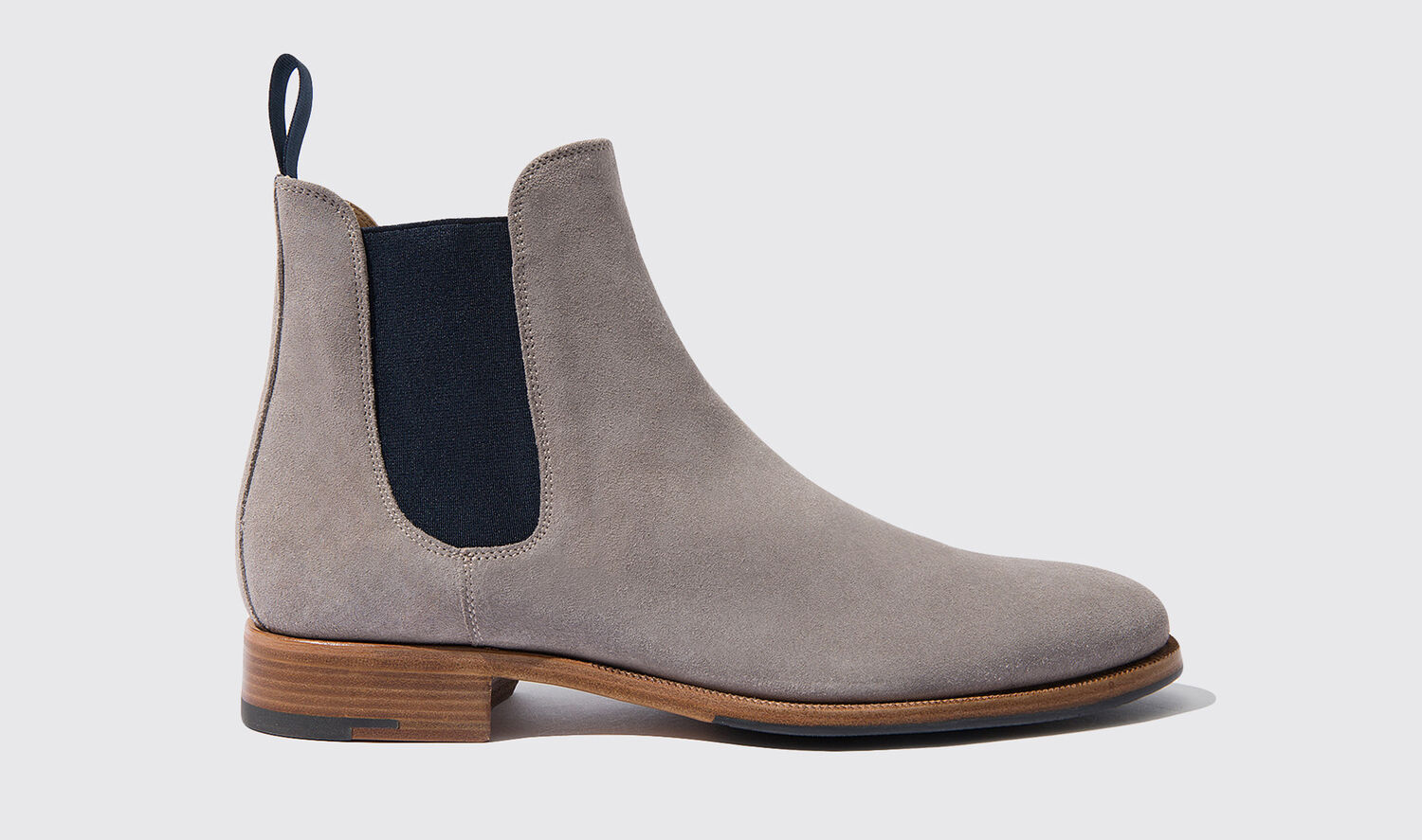 Scarosso Chelsea Boots Giancarlo Taupe Veloursleder von Scarosso