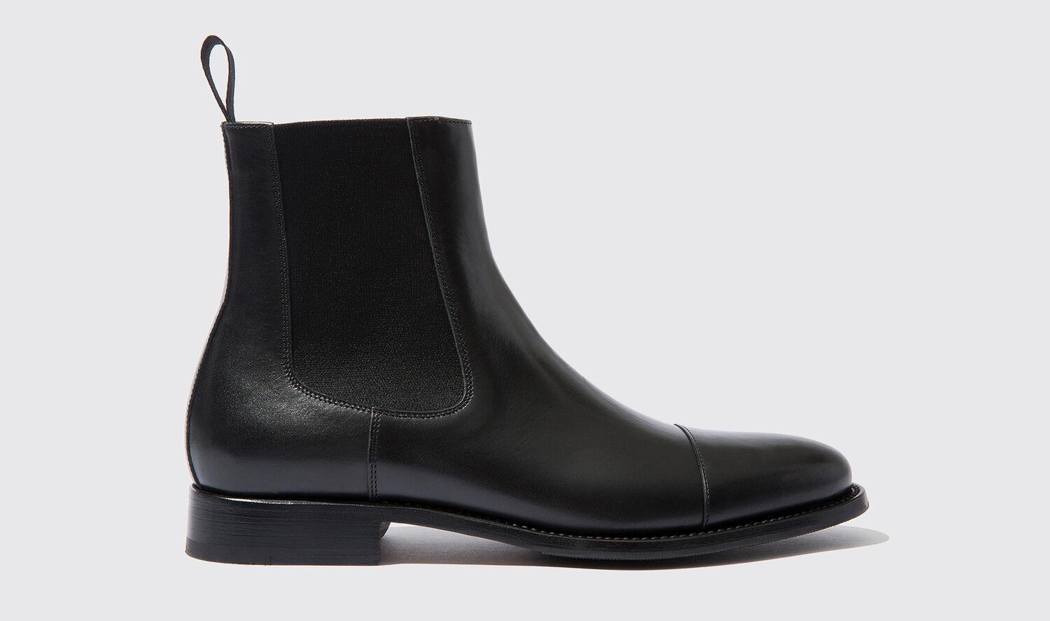 Scarosso Chelsea Boots Michelangelo Nero Kalbsleder von Scarosso