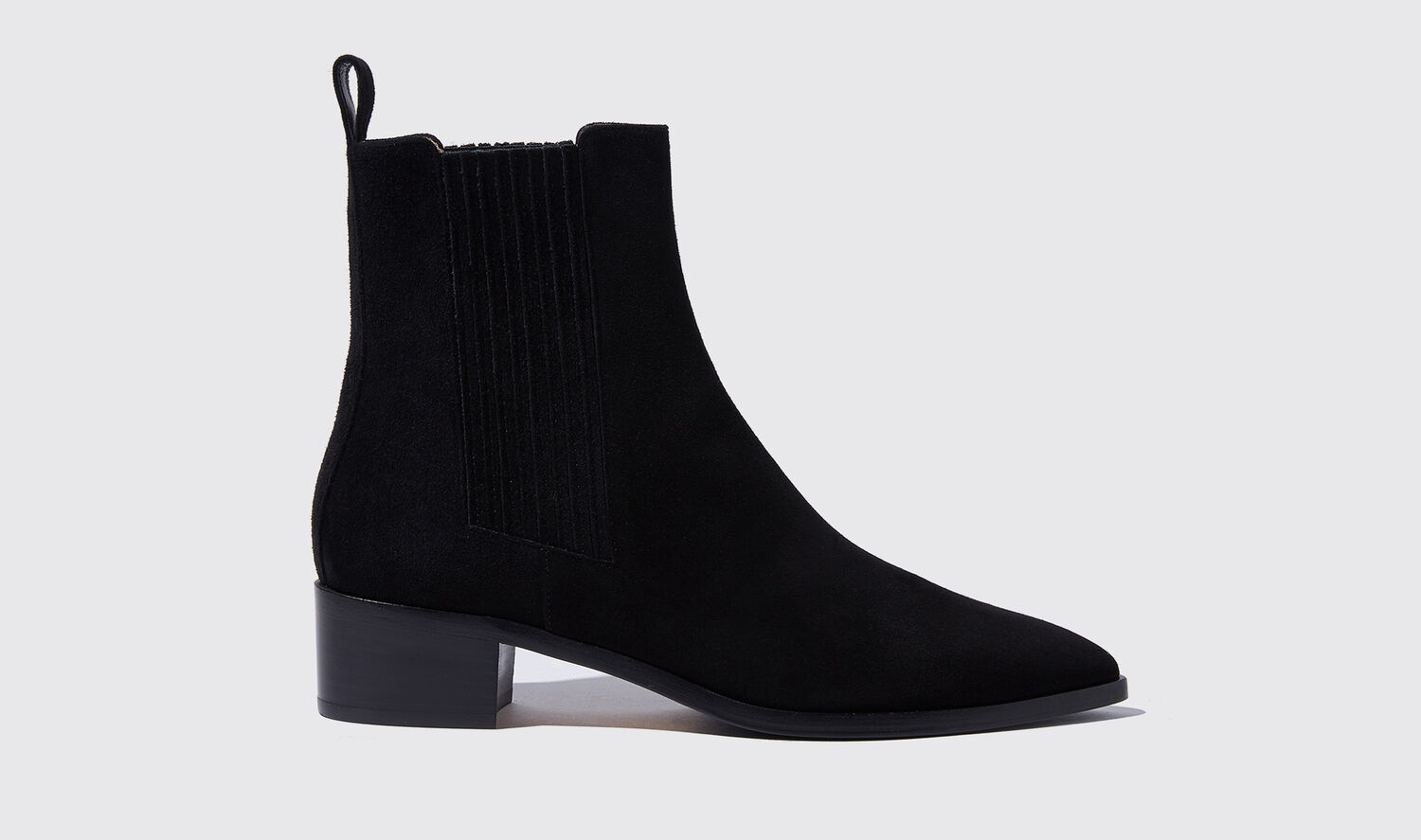 Scarosso Chelsea Boots Olivia Nera Scamosciata Veloursleder von Scarosso