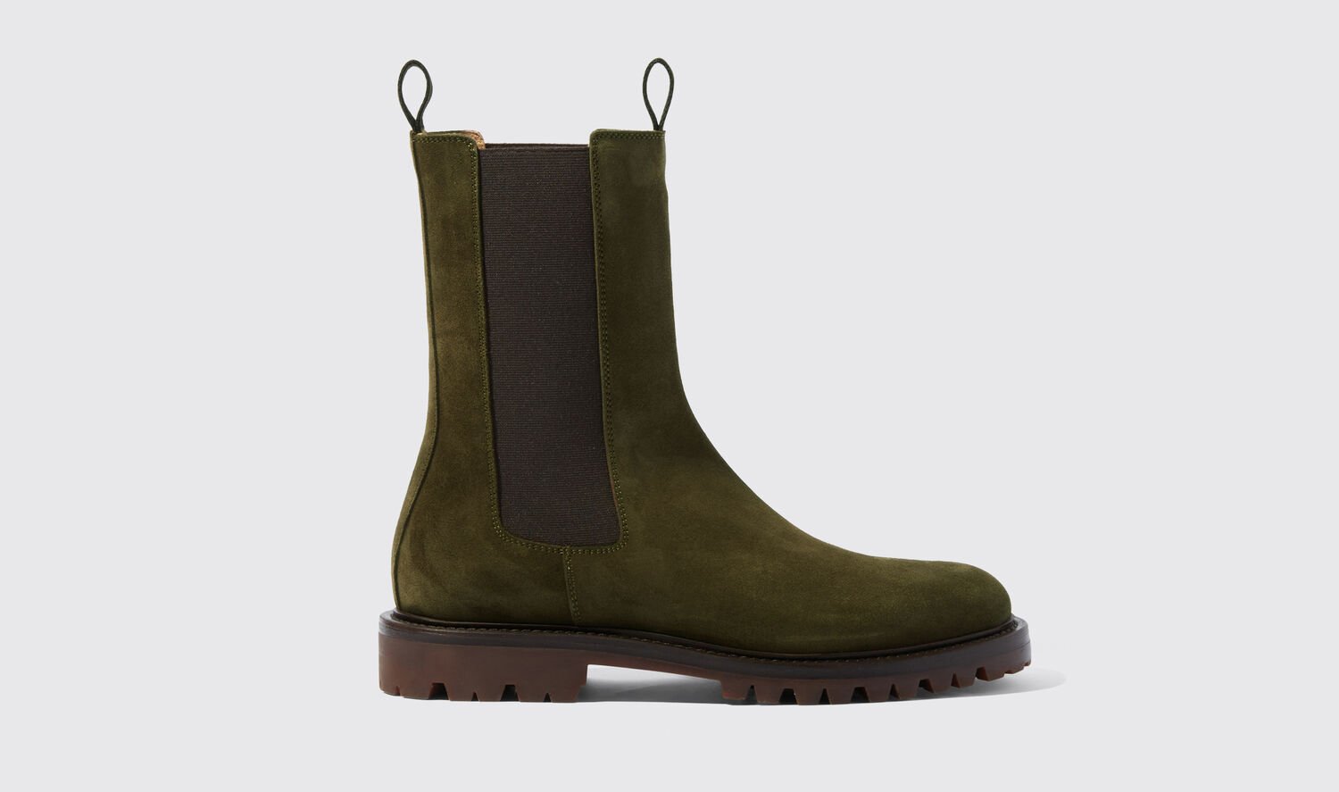 Scarosso Stiefel Wooster Green Suede Veloursleder von Scarosso