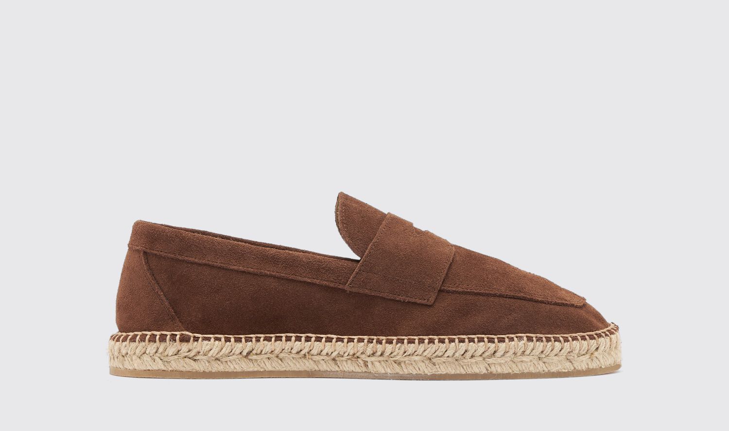 Scarosso Espadrilles Diego Kastanienbraun Veloursleder Veloursleder von Scarosso