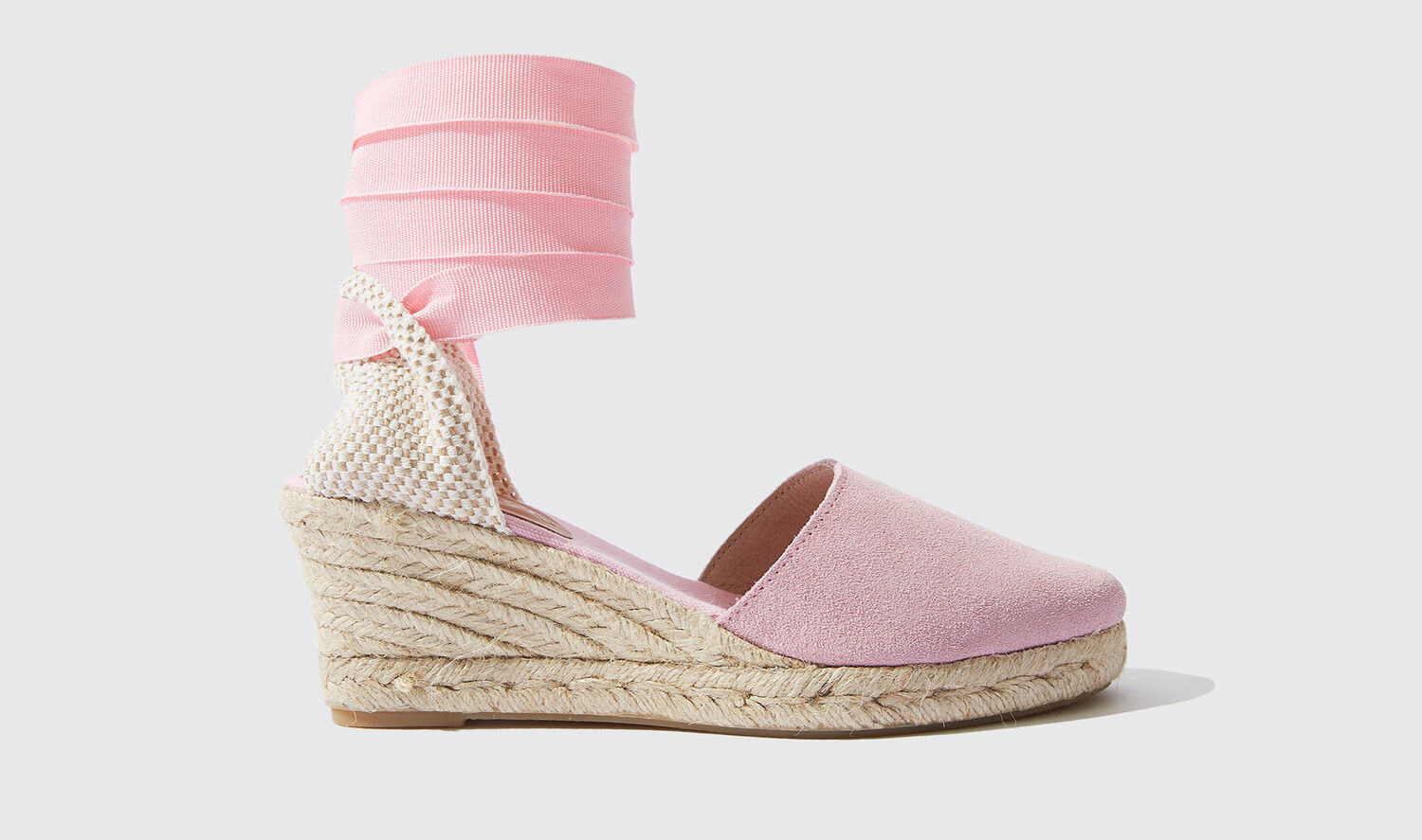 Scarosso Espadrilles Paloma Pink Suede Veloursleder von Scarosso