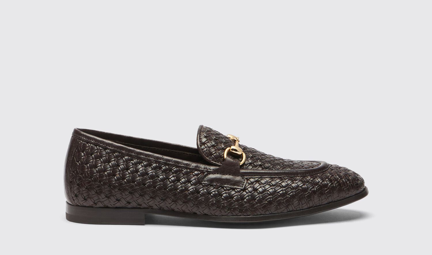 Scarosso Loafers Alessandro Braun Flechtoptik Kalbsleder von Scarosso