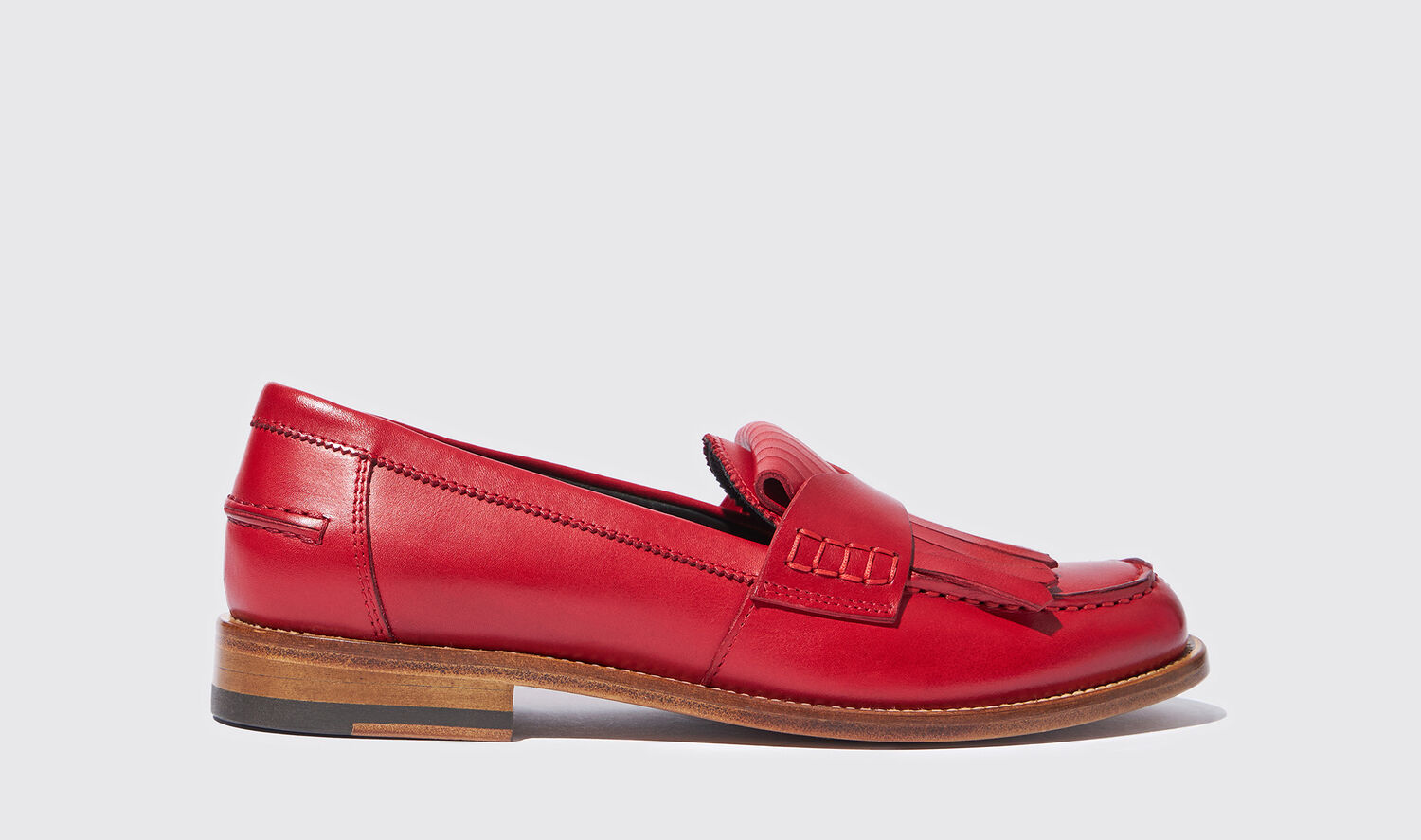 Scarosso Loafers Bridget Rot Kalbsleder von Scarosso