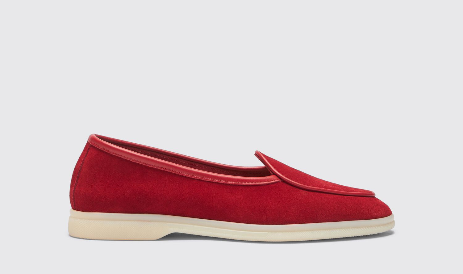 Scarosso Loafers Livia Rot Veloursleder Veloursleder von Scarosso