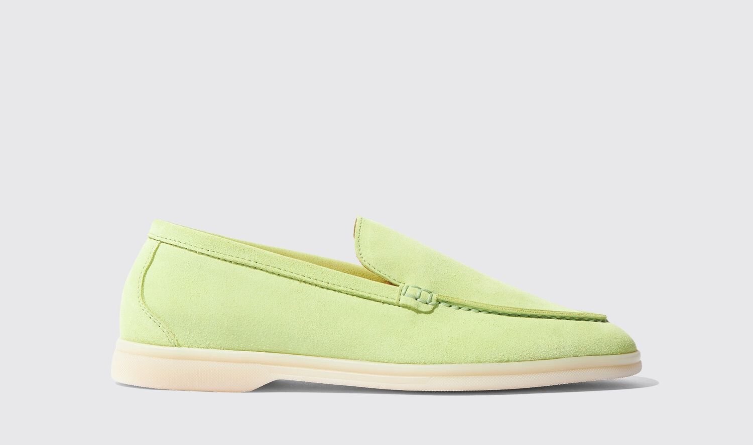 Scarosso Loafers Ludovica Green Matcha Veloursleder Veloursleder von Scarosso