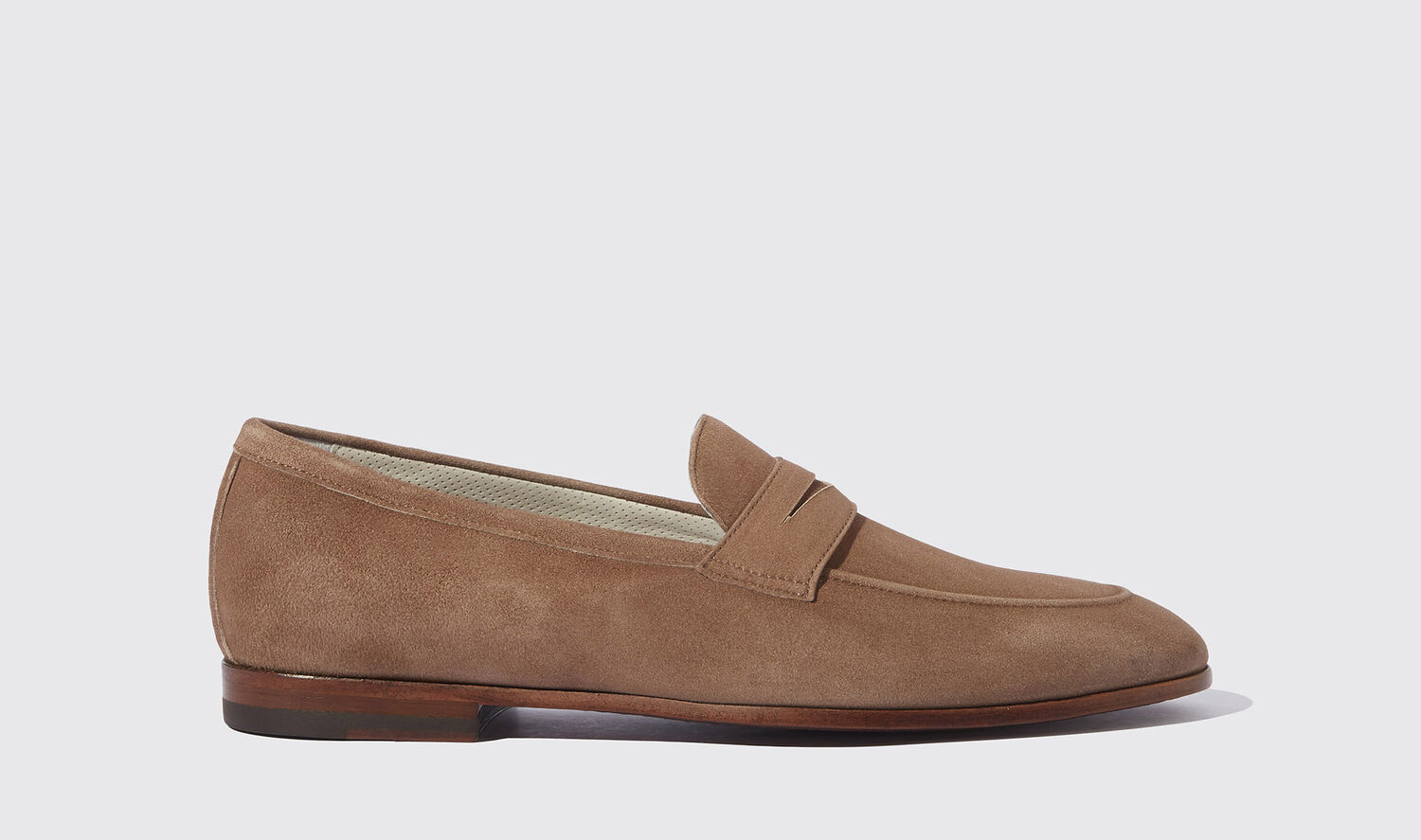 Scarosso Loafers Marzio Tabacco Scamosciato Suede Leather von Scarosso