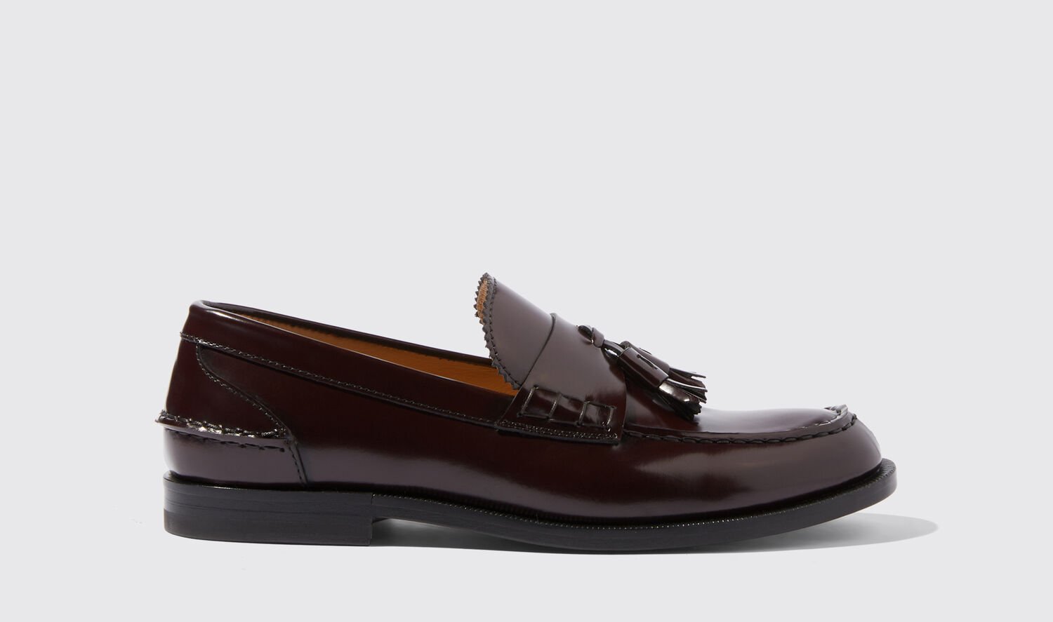 Scarosso Loafers Ralphine Burgundy Bright Poliertes Kalbsleder von Scarosso