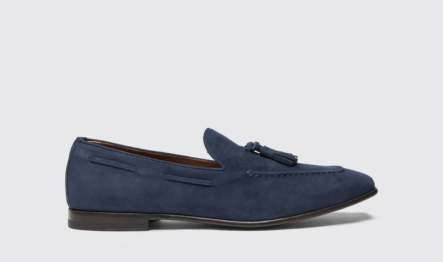 Scarosso Loafers Rodolfo Blau Veloursleder Veloursleder von Scarosso