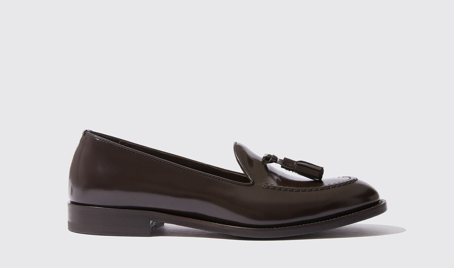 Scarosso Loafers Sienna Brown Bright Poliertes Kalbsleder von Scarosso