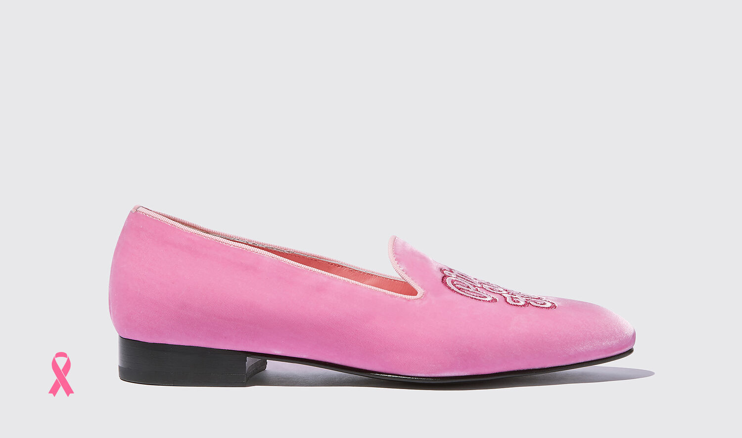 Scarosso Loafers & Flats Nolita Pink Velvet Samt von Scarosso