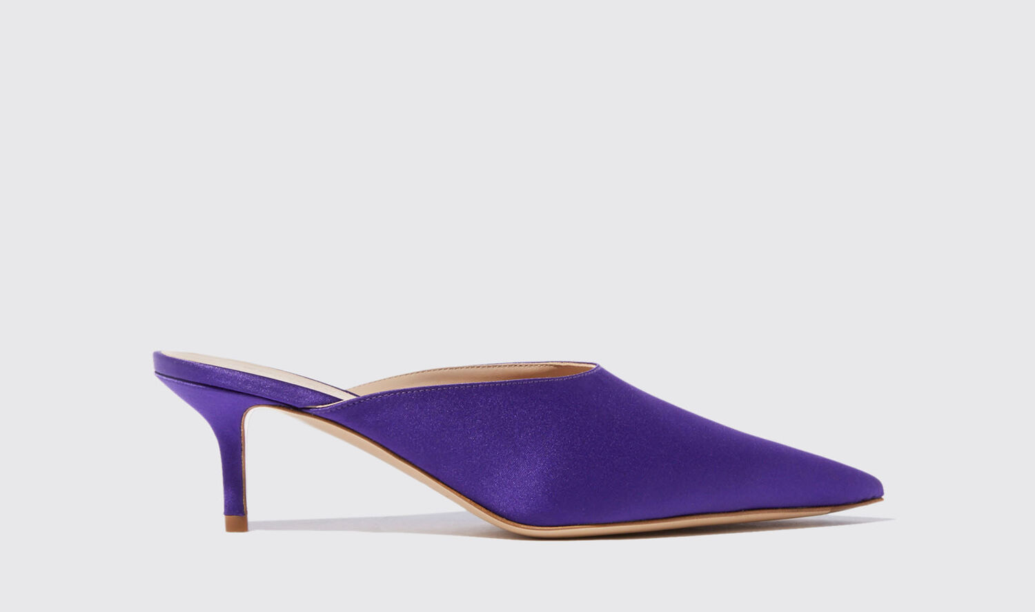 Scarosso Mules Laura Violett Satin von Scarosso