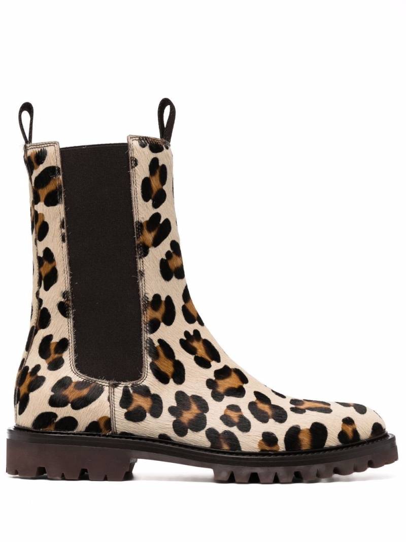 Scarosso Nick Wooster Stiefel mit Leo-Print - Nude von Scarosso