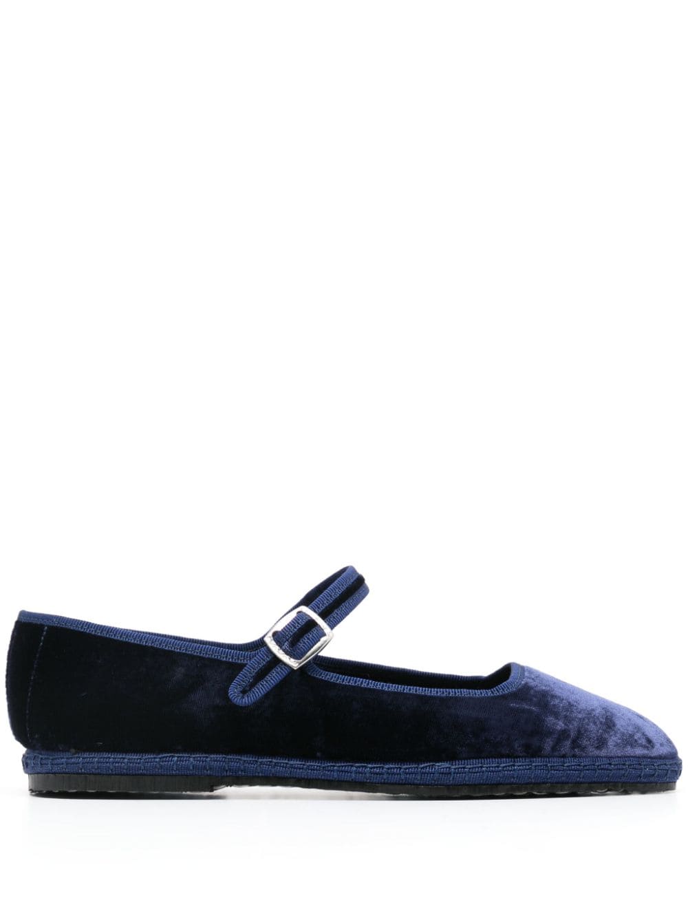 Scarosso Petra Ballerinas aus Samt - Blau von Scarosso