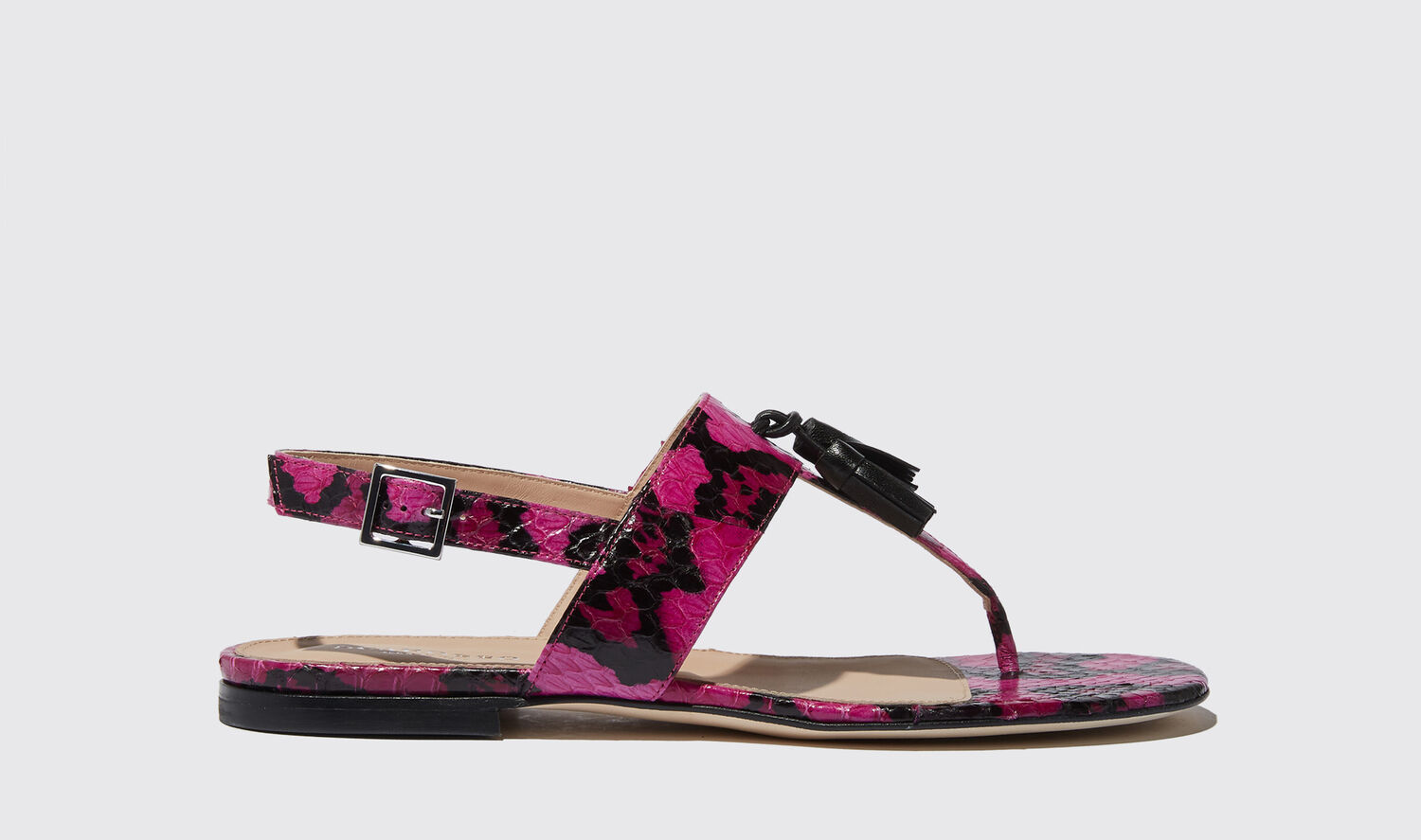 Scarosso Sandalen Emma Fucsia Elaphe Elapheleder von Scarosso