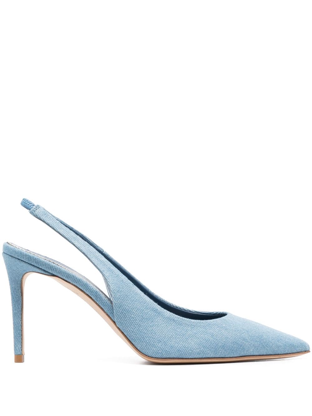 Scarosso Slingback-Pumps 100mm - Blau von Scarosso