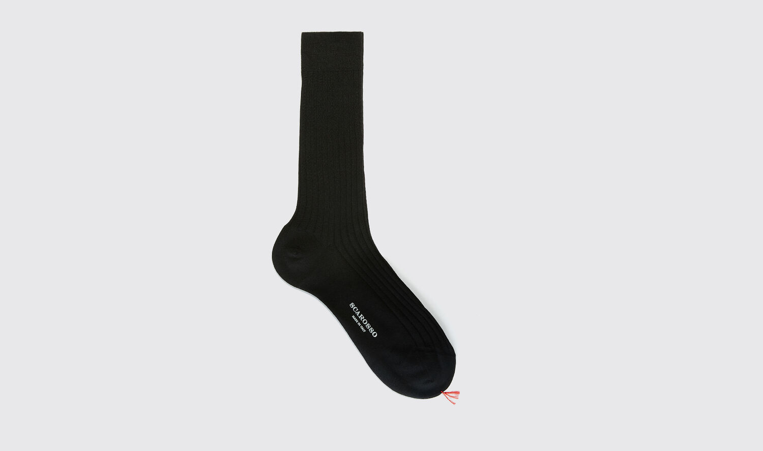 Scarosso Socken Black Wool Calf Socks Merino Wool von Scarosso