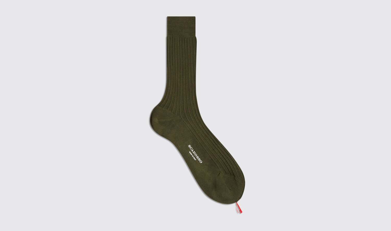 Scarosso Socken Green Cotton Calf Socks Baumwolle von Scarosso