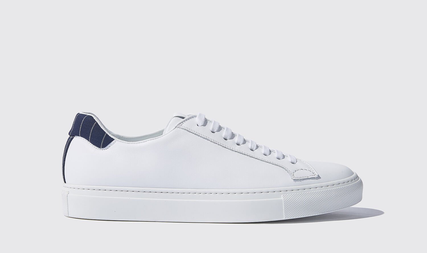 Scarosso Sneakers Pinstripe White Kalbsleder von Scarosso