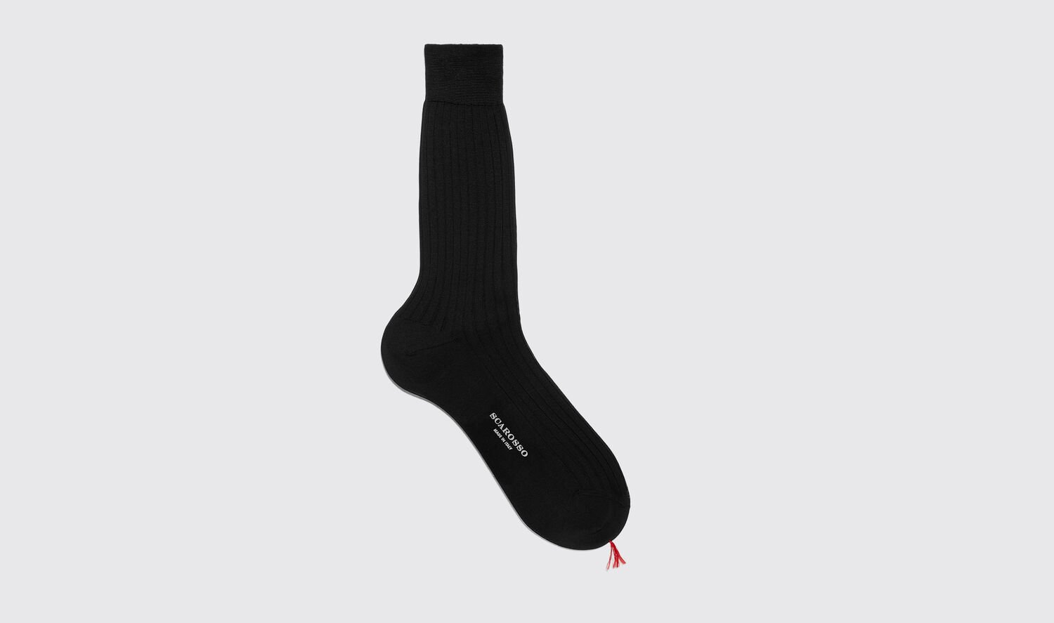 Scarosso Socken Black Cotton Calf Socks Cotton von Scarosso