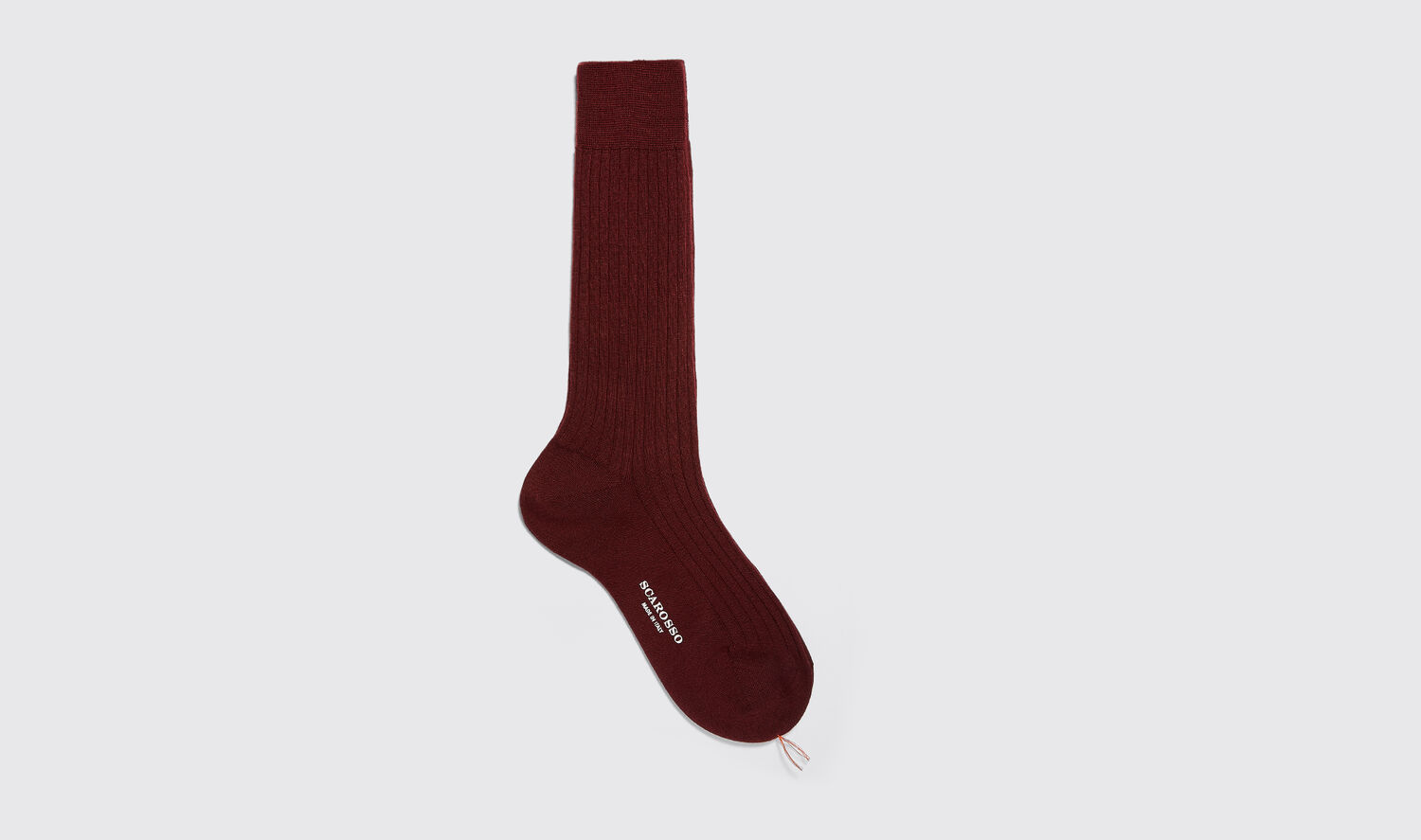 Scarosso Socken Burgundy Wool Calf Socks Merino Wool von Scarosso