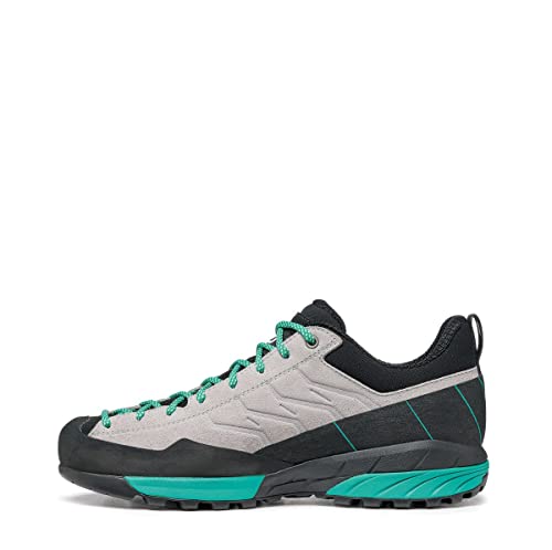 Scarpa W Mescalito Grau - Klassischer technischer Damen Zustiegsschuh, Größe EU 39.5 - Farbe Gray - Tropical Green von Scarpa