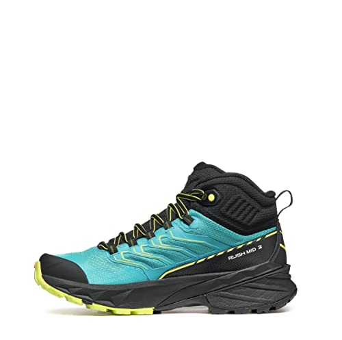 Rush Mid 2 GTX Wmn Fast Hiking-Schuhe - Scarpa, Farbe:baltic blue/sunny lime, Größe:41,5 (7,5 UK) von Scarpa