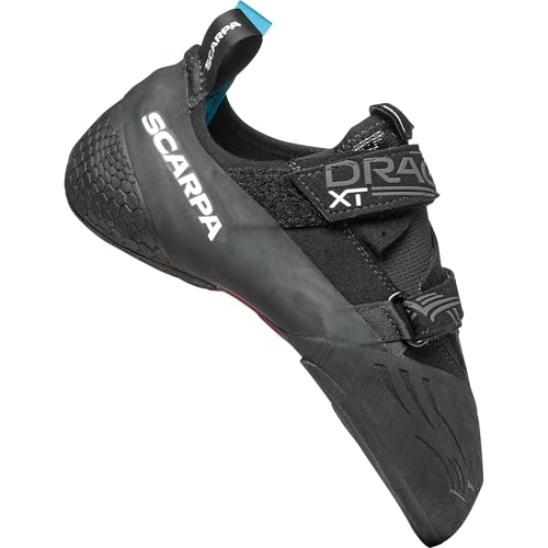 SCARPA Drago XT Kletter- und Boulderschuhe – spezielle Leistung für Sensibilität, Schwarz/Eisen, 12-12.5 Women/11-11.5 Men von Scarpa