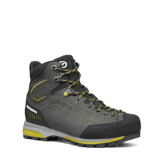 SCARPA Herren Zodiac Trk GTX wasserdichte Gore-Tex Stiefel für Rucksackreisen, Wandern & Trekking, Anthrazit/Sulphur, 12-12.5 von Scarpa