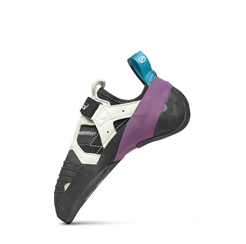 SCARPA Instinct VSR LV Kletter- & Boulderschuhe - Low Volume Fit, Schwarz / Violett, 7-7.5 Women/6-6.5 Men von Scarpa