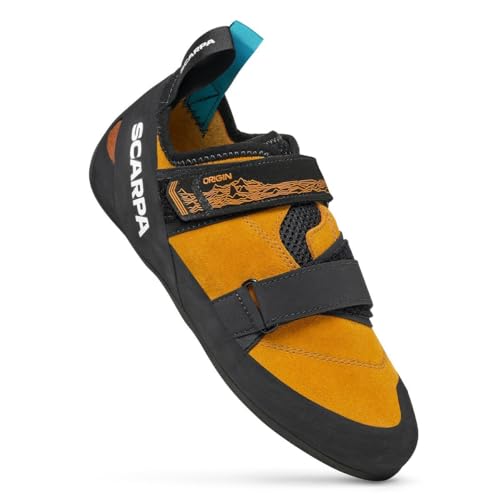 Scarpa Climbing Shoe Origin for Beginners (Nectarine-Black, EU Schuhgrößensystem, Erwachsene, Numerisch, M, 42) von Scarpa