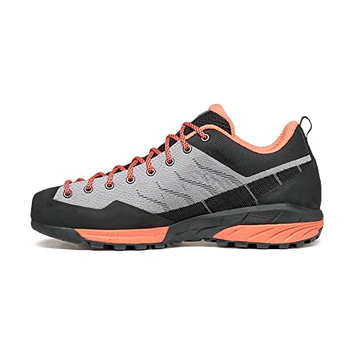 Scarpa Damen Mescalito Planet Approach Schuhe zum Wandern, Hellgrau/Korallenrot, 5.5 Women/4.5 Men von Scarpa