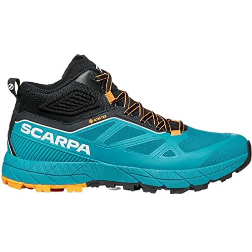 Scarpa Damen Rapid Mid GTX Agily Hikingschuhe, Blue Bay Sunny Orange, 39.5 EU von Scarpa