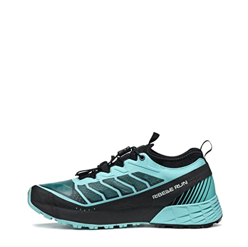 Scarpa Damen Ribelle Run Speed Force Traillaufschuhe, Aqua, Schwarz, 39.5 EU von Scarpa