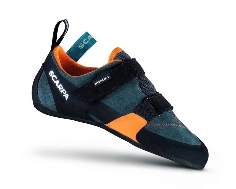 Scarpa FORCE V Herren Kletterschuh blau/orange Kletterschuh von Scarpa
