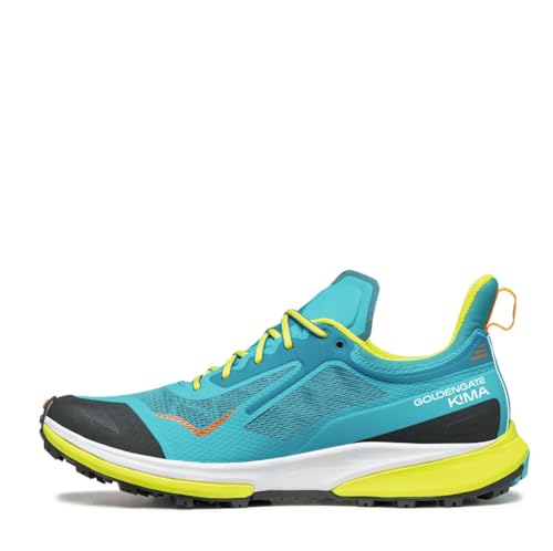 Scarpa M Golden Gate Kima Rt Blau - Leichter präziser Herren Trailrunning Schuh, Größe EU 43.5 - Farbe Lakeblue - Lime von Scarpa