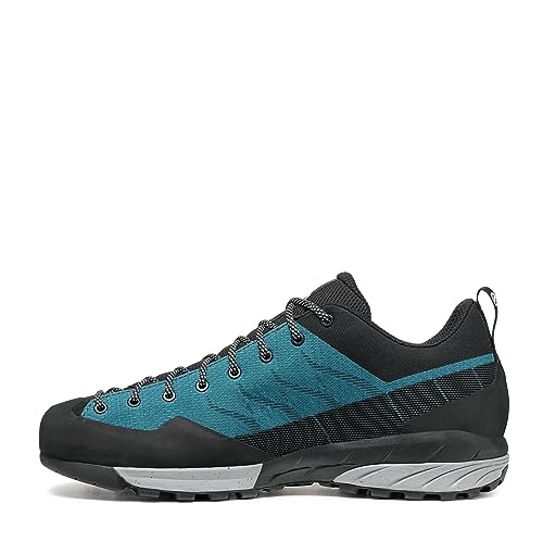 Scarpa M Mescalito Planet Blau-Schwarz - Atmungsaktiver Leichter Herren Zustiegsschuh, Größe EU 41 - Farbe Petrol - Blac von Scarpa