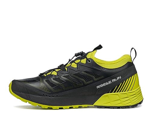 Scarpa Herren RIBELLE Run Traillaufschuhe, Black-Lime ARSF Speed Force, 42 EU von Scarpa