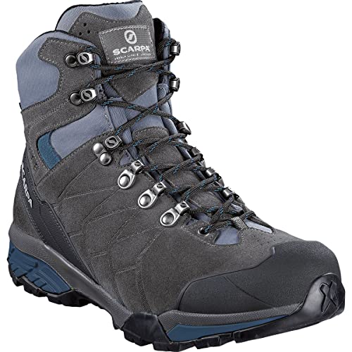 Scarpa Herren ZG GTX Trekking-& Wanderstiefel, Titanium-Lake Blue Gore-tex TRM Salix Trek, 42 EU von Scarpa