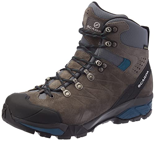 Scarpa Herren ZG GTX Trekking-& Wanderstiefel, Titanium-Lake Blue Gore-tex TRM Salix Trek, 50 EU von Scarpa