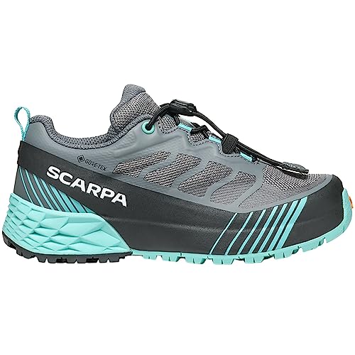 Scarpa Kinder Ribelle Run GTX Schuhe, Anthracite -Blue Turquoise, EU 35 von Scarpa