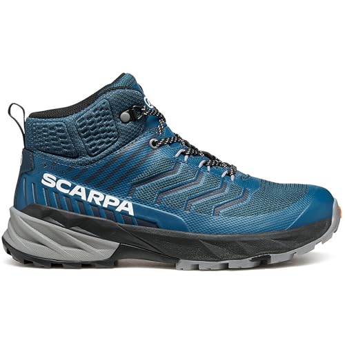 Scarpa Kinder Rush Mid GTX Schuhe, Navy Blue-Light Gray, 32 von Scarpa