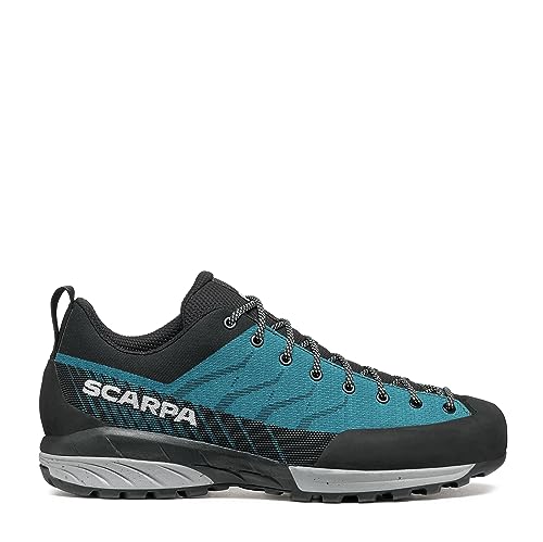 Scarpa M Mescalito Planet Blau-Schwarz - Atmungsaktiver Leichter Herren Zustiegsschuh, Größe EU 44.5 - Farbe Petrol - Bl von Scarpa