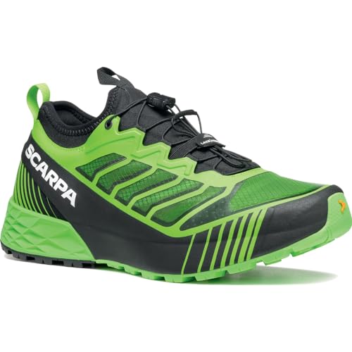 Scarpa M Ribelle Run Grün - Leichter Herren High-Performance Trailrunning Schuh, Größe EU 42.5 - Farbe Green Flash von Scarpa